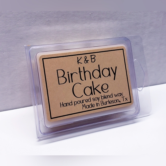 BIRTHDAY CAKE -Soy blend Hand poured, Highly Fragranced Wax Melts- $8 per pack - Picture 2 of 7